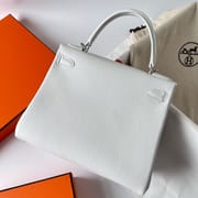 KELLY 28CM TAURILLON CLEMENCE 01 PURE WHITE PHW