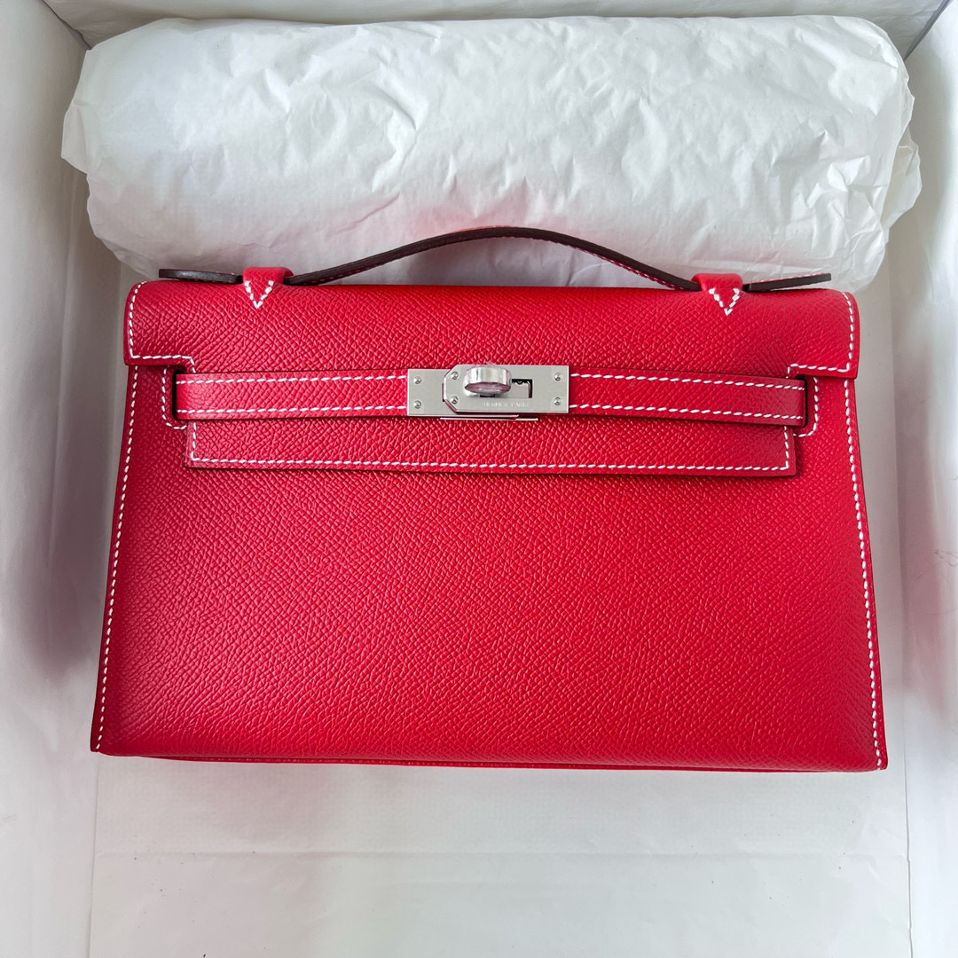 KELLY POCHETTE EPSOM Q5 ROSE CASAQUE PHW KELLY POCHETTE EPSOM Q5 ROSE CASAQUE PHW