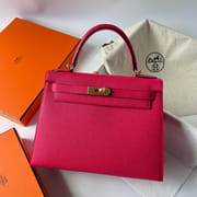 KELLY 28CM EPSOM A5 BOUGANINVILLER GHW