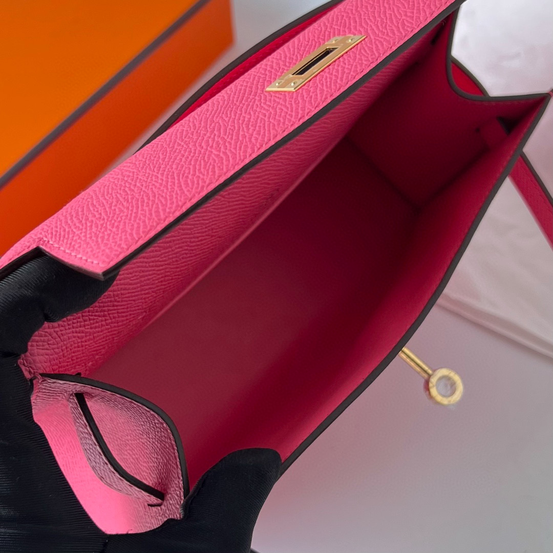 KELLY POCHETTE EPSOM 8W ROSE AZALEE GHW KELLY POCHETTE EPSOM 8W ROSE AZALEE GHW
