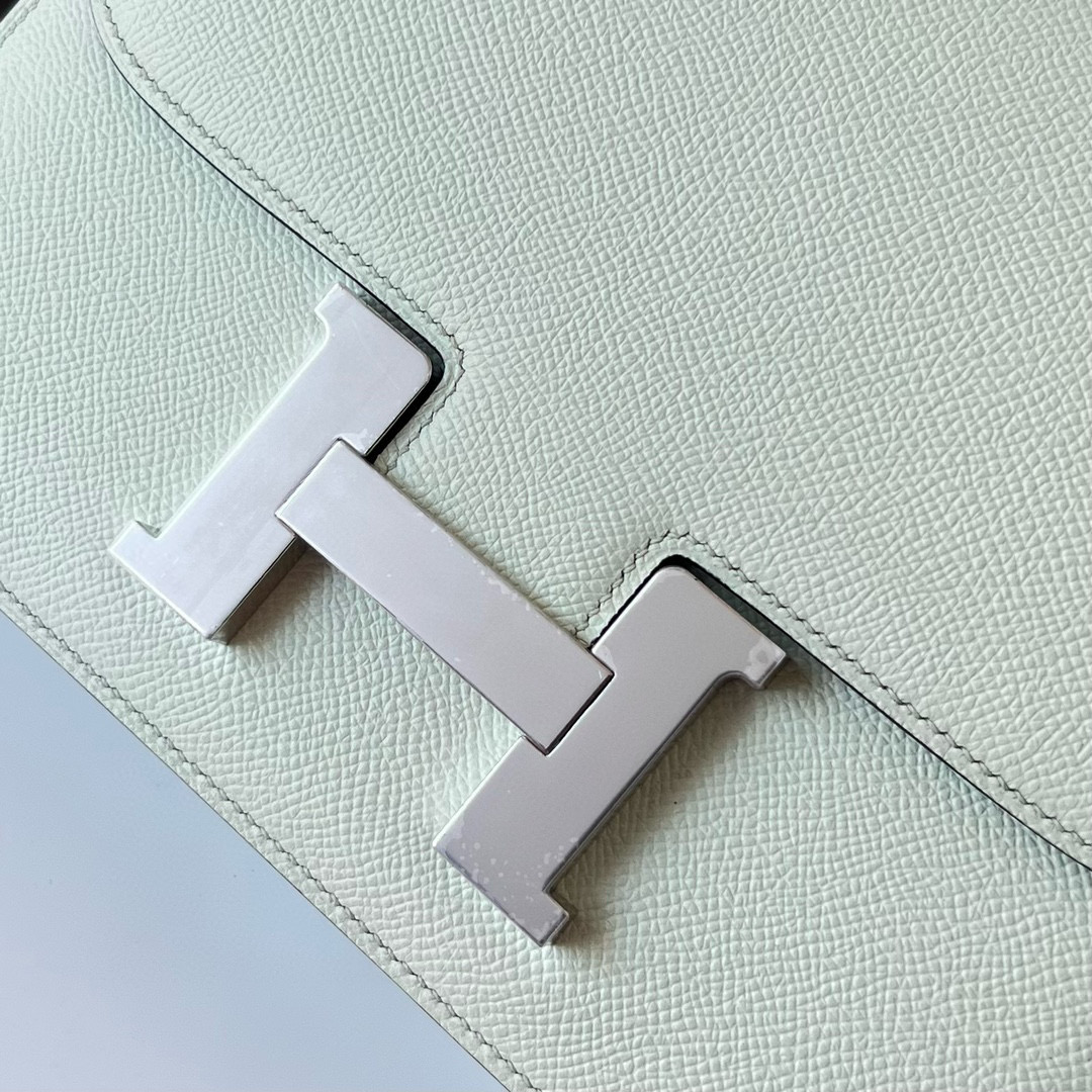 CONSTANCE 24CM EPSOM 镜子款 0S VERT FIZZ SILVER HARDWARE