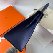 KELLY 28CM EPSOM 73 BLEU SAPHIR PHW