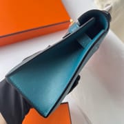 KELLY POCHETTE SWIFT W0 VERT BOSPHORE GHW