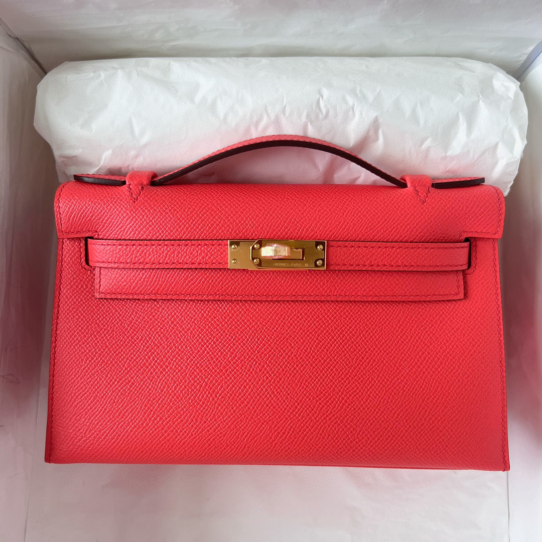 KELLY POCHETTE EPSOM 0E ROSE TEXAS GHW
