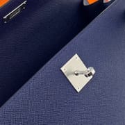 KELLY 28CM EPSOM 73 BLEU SAPHIR PHW