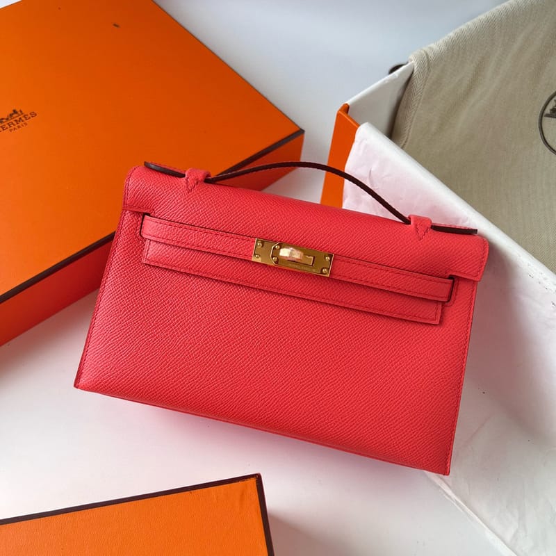 KELLY POCHETTE EPSOM 0E ROSE TEXAS GHW