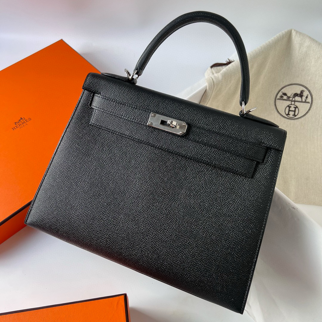 KELLY 28CM EPSOM 89 NOIR PHW KELLY 28CM EPSOM 89 NOIR PHW