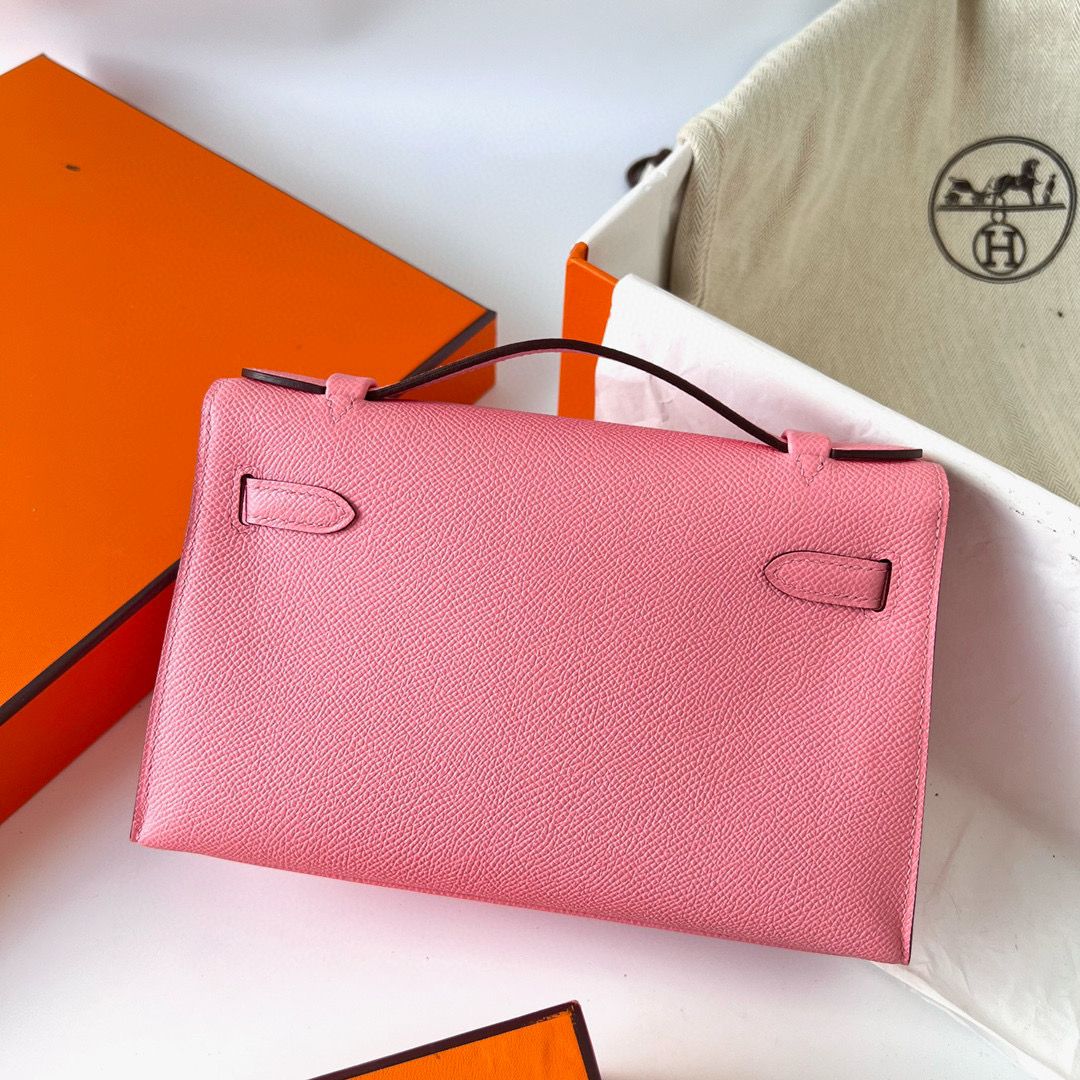 KELLY POCHETTE EPSOM 1Q ROSE CONFETTI PHW