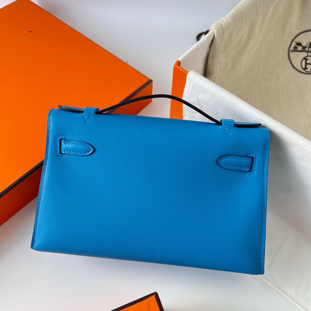 KELLY POCHETTE SWIFT B3 BLEU ZANZIBAR PHW