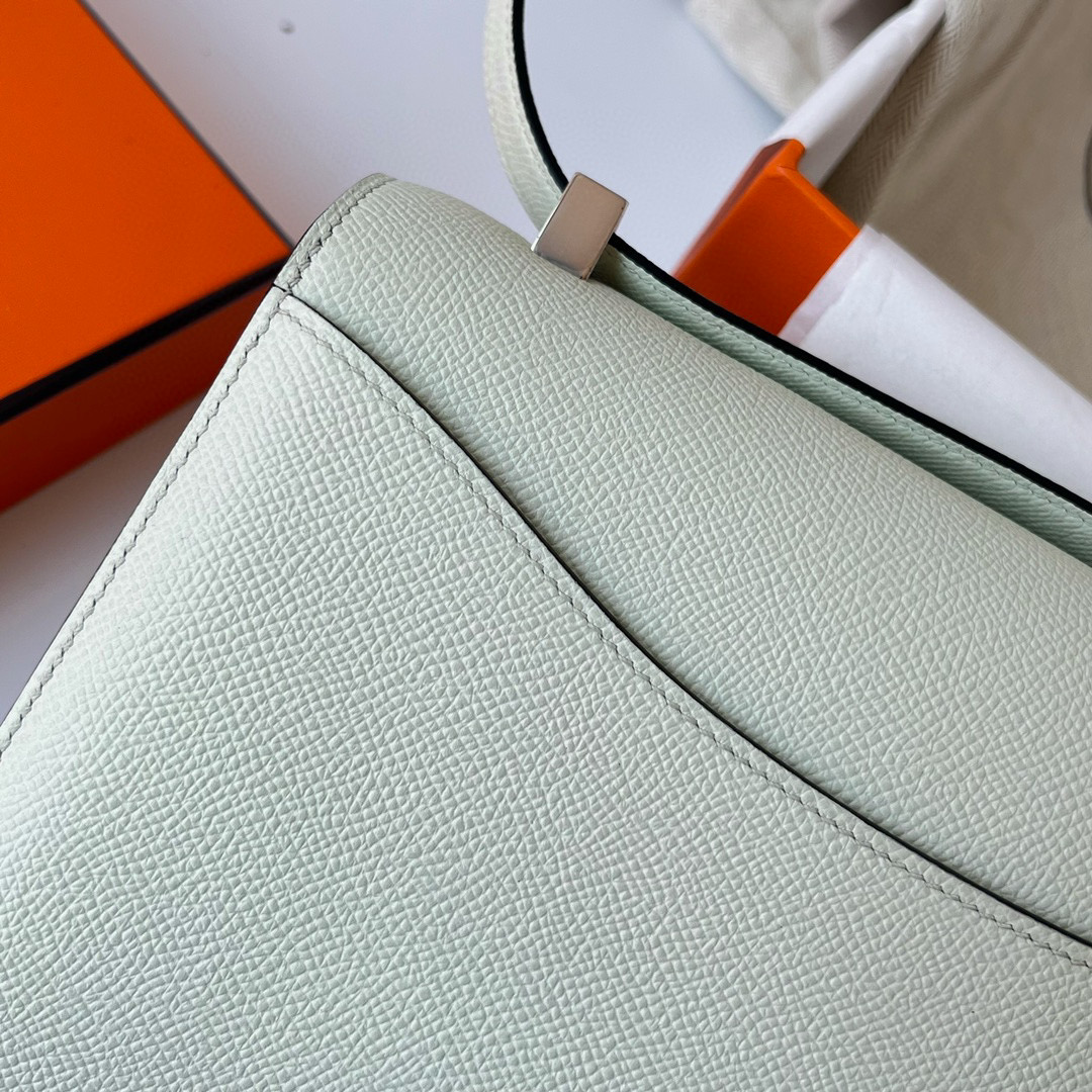 CONSTANCE 24CM EPSOM 镜子款 0S VERT FIZZ SILVER HARDWARE