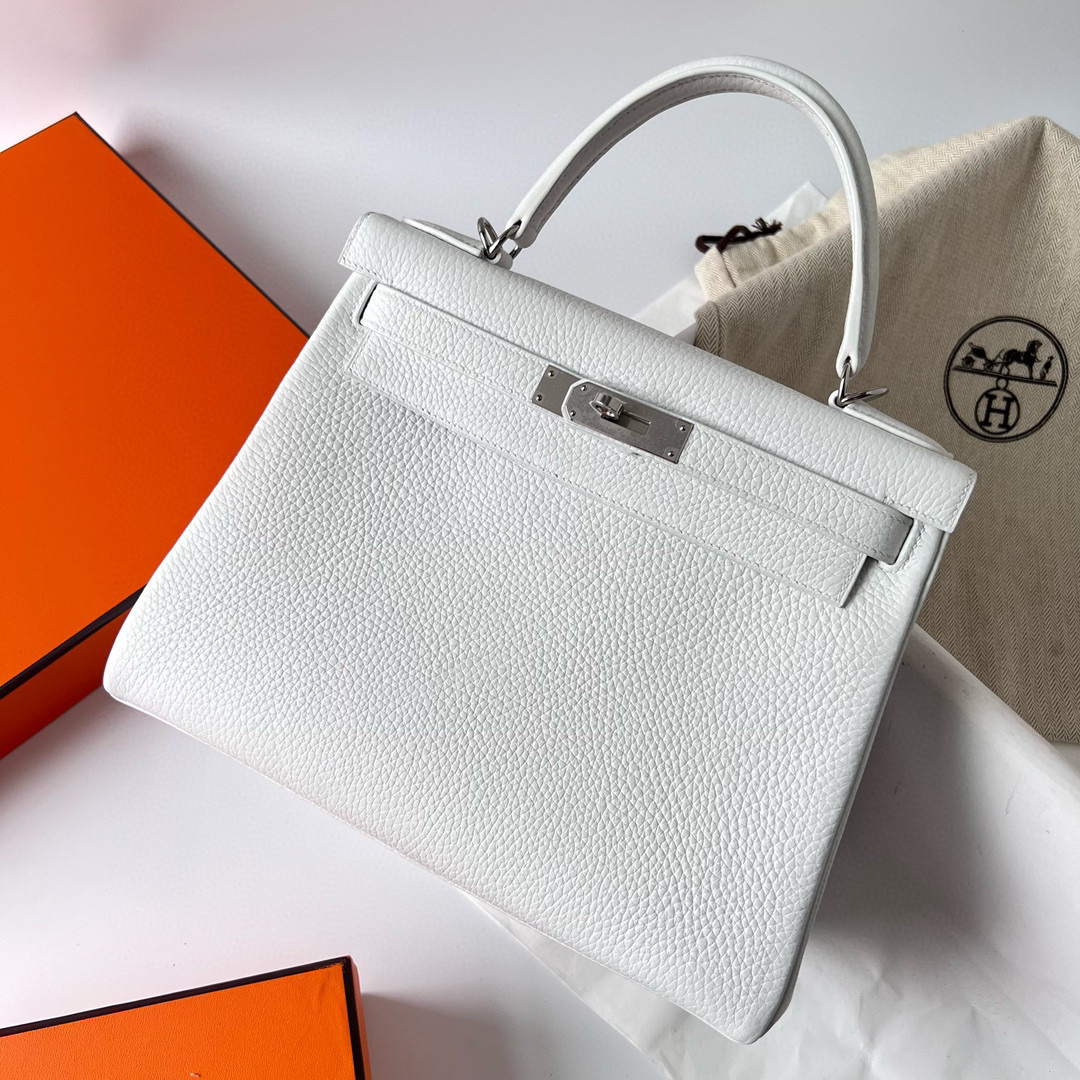 KELLY 28CM TAURILLON CLEMENCE 01 PURE WHITE PHW KELLY 28CM TAURILLON CLEMENCE 01 PURE WHITE PHW