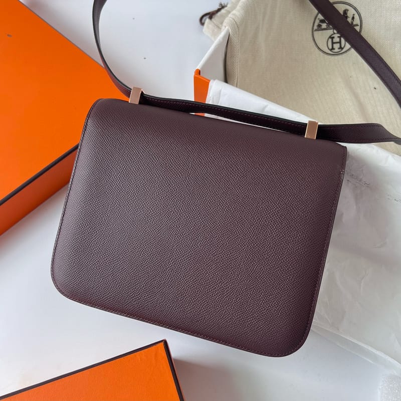 CONSTANCE 24CM EPSOM 0G ROUGE SELLIER ROSE GOLD HARDWARE