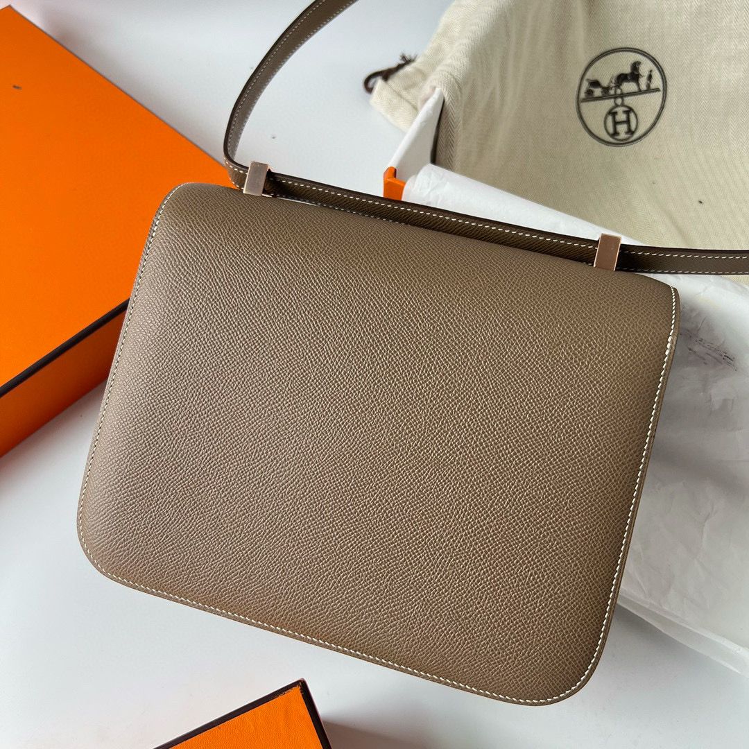 CONSTANCE 24CM EPSOM 18 ETOUPE ROSE GOLD HARDWARE