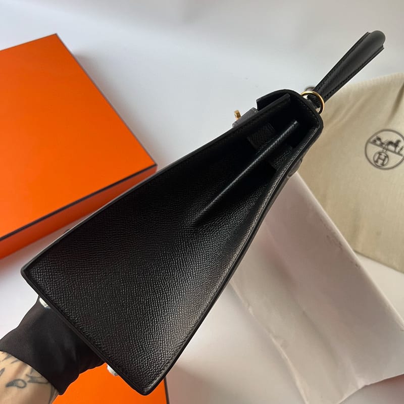 KELLY 28CM EPSOM 89 NOIR GHW