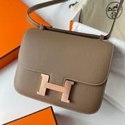 CONSTANCE 24CM EPSOM 18 ETOUPE ROSE GOLD HARDWARE