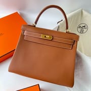 KELLY 28CM TAURILLON CLEMENCE 37 GOLD GHW