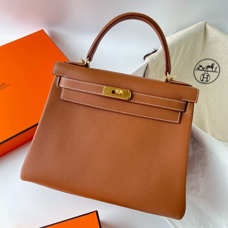 KELLY 28CM TAURILLON CLEMENCE 37 GOLD GHW