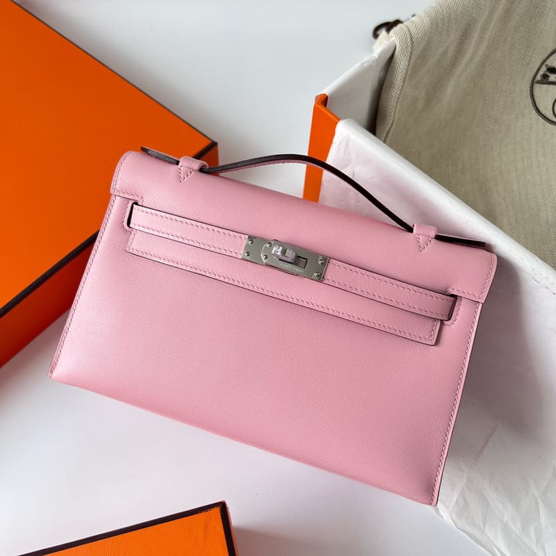 Kelly Pochette Swift 3Q Rose Sakura Phw