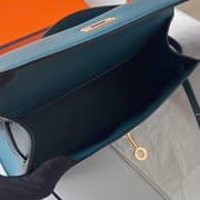 KELLY POCHETTE SWIFT W0 VERT BOSPHORE GHW