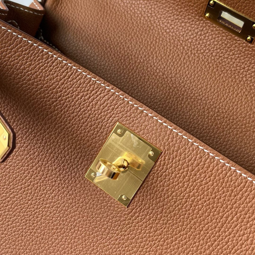 KELLY 28CM TAURILLON CLEMENCE 37 GOLD GHW