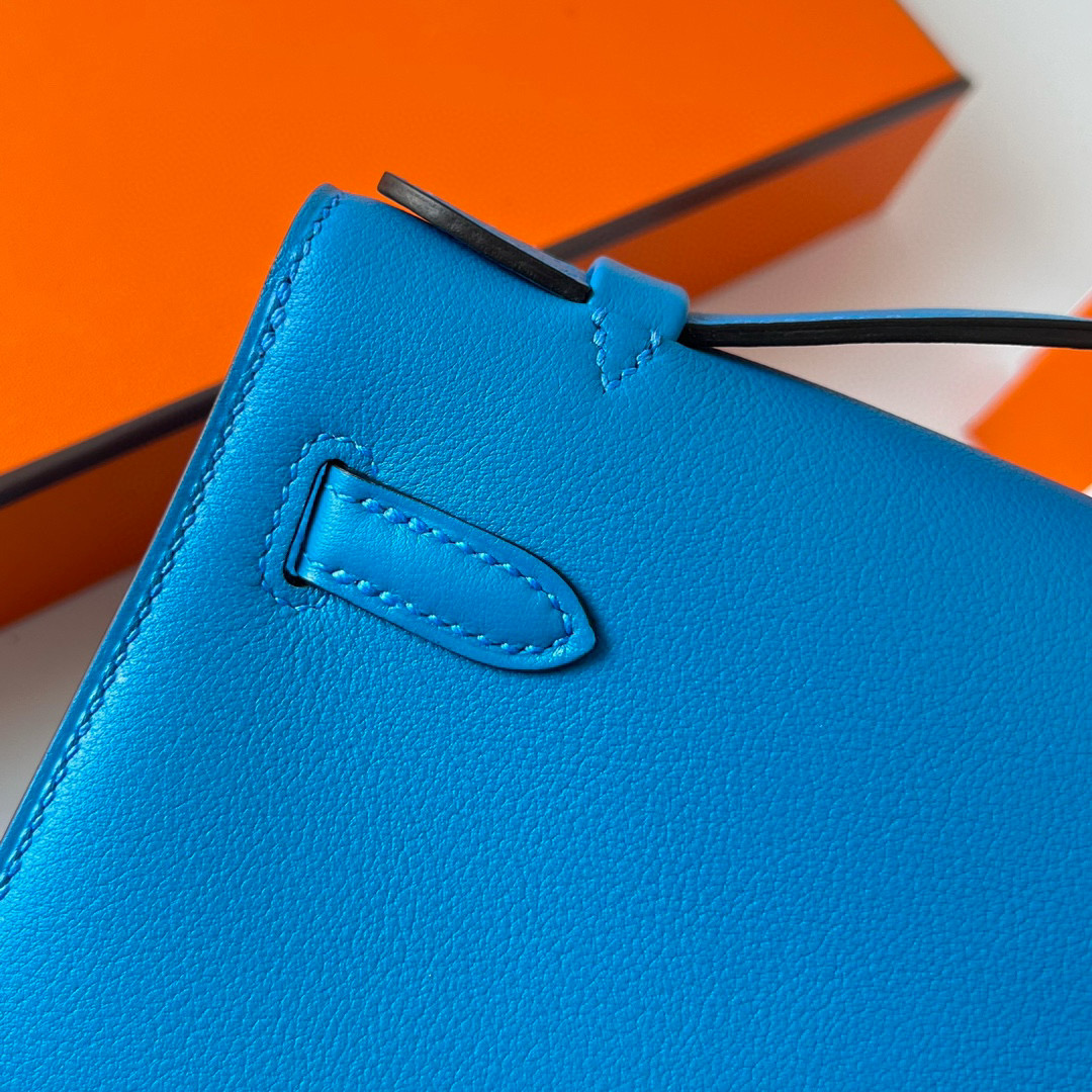 KELLY POCHETTE SWIFT B3 BLEU ZANZIBAR PHW KELLY POCHETTE SWIFT B3 BLEU ZANZIBAR PHW