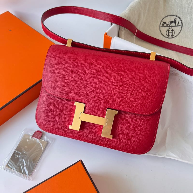 Constance 24cm Epsom Q5 Rose Casaque Ghw