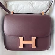 CONSTANCE 24CM EPSOM 0G ROUGE SELLIER ROSE GOLD HARDWARE