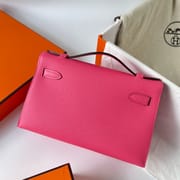 KELLY POCHETTE EPSOM 8W ROSE AZALEE GHW