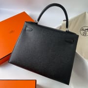 KELLY 28CM EPSOM 89 NOIR PHW