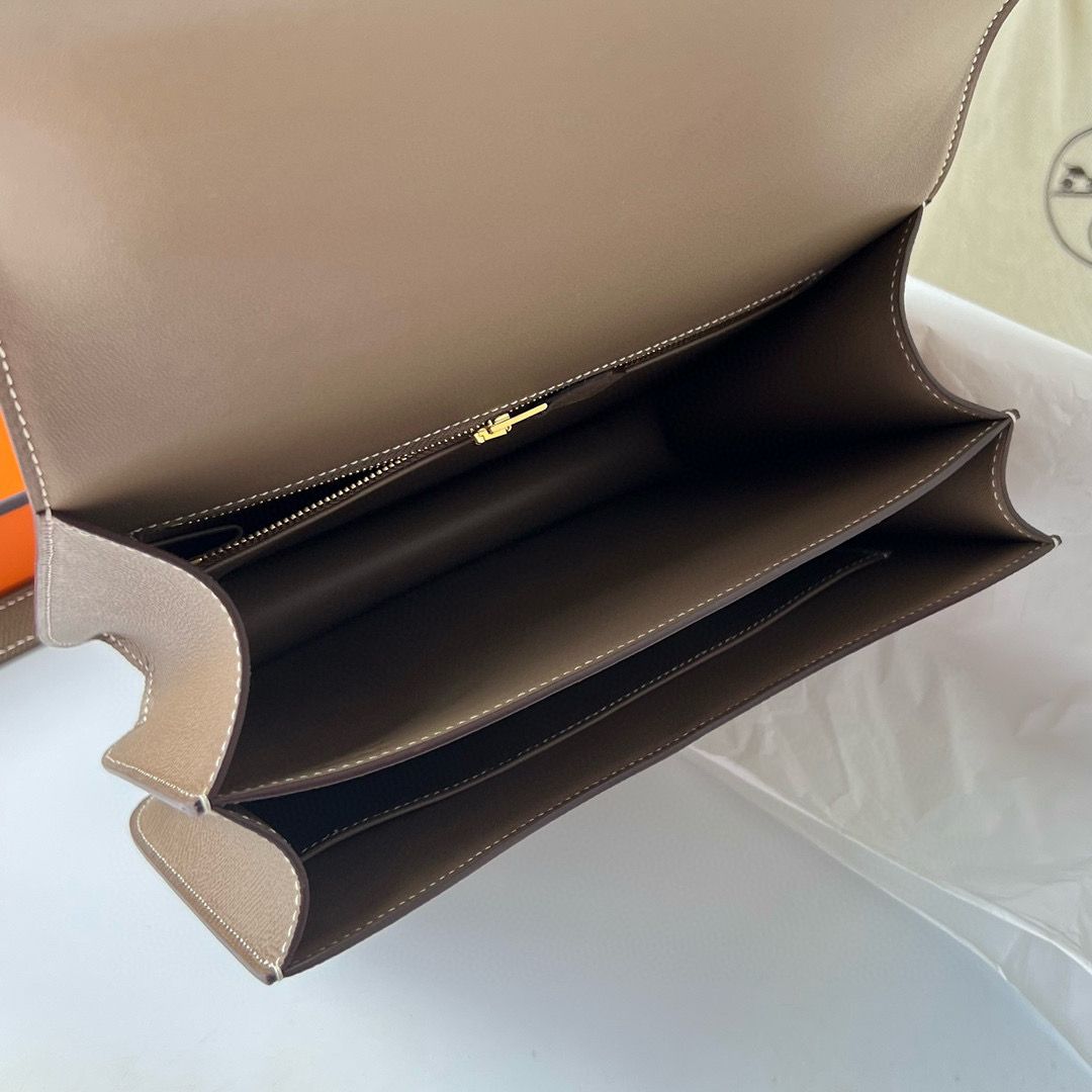 CONSTANCE 24CM EPSOM 18 ETOUPE ROSE GOLD HARDWARE