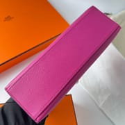 KELLY POCHETTE EPSOM L3 ROSE POUPRE PHW