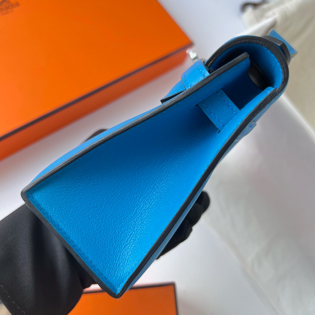 KELLY POCHETTE SWIFT B3 BLEU ZANZIBAR PHW KELLY POCHETTE SWIFT B3 BLEU ZANZIBAR PHW