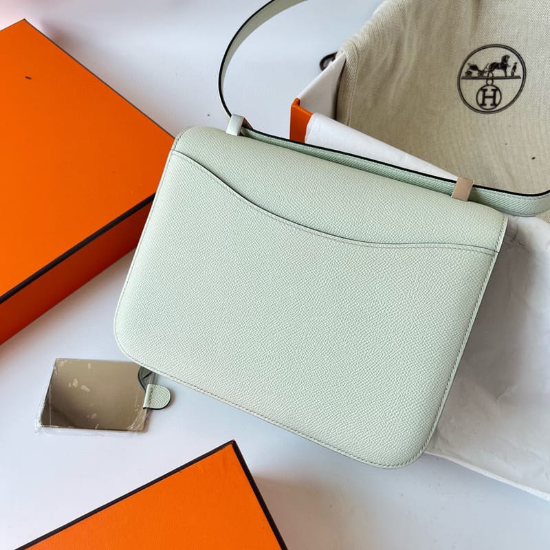 CONSTANCE 24CM EPSOM 镜子款 0S VERT FIZZ SILVER HARDWARE