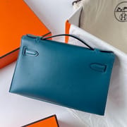 KELLY POCHETTE SWIFT W0 VERT BOSPHORE GHW