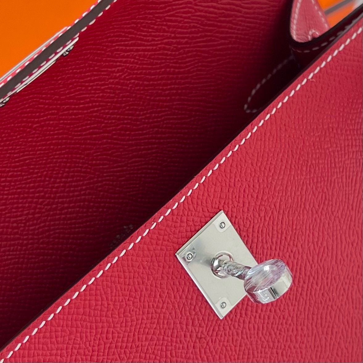 KELLY POCHETTE EPSOM Q5 ROSE CASAQUE PHW