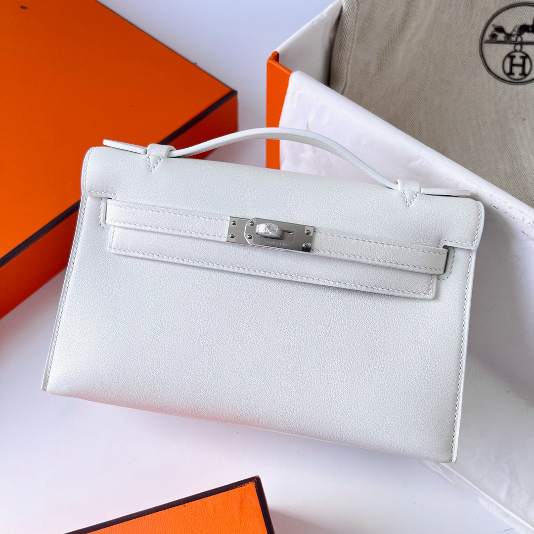 KELLY POCHETTE SWIFT 01 WHITE PHW