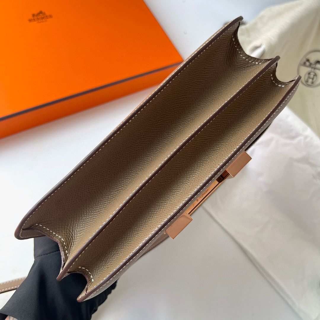 CONSTANCE 24CM EPSOM 18 ETOUPE ROSE GOLD HARDWARE