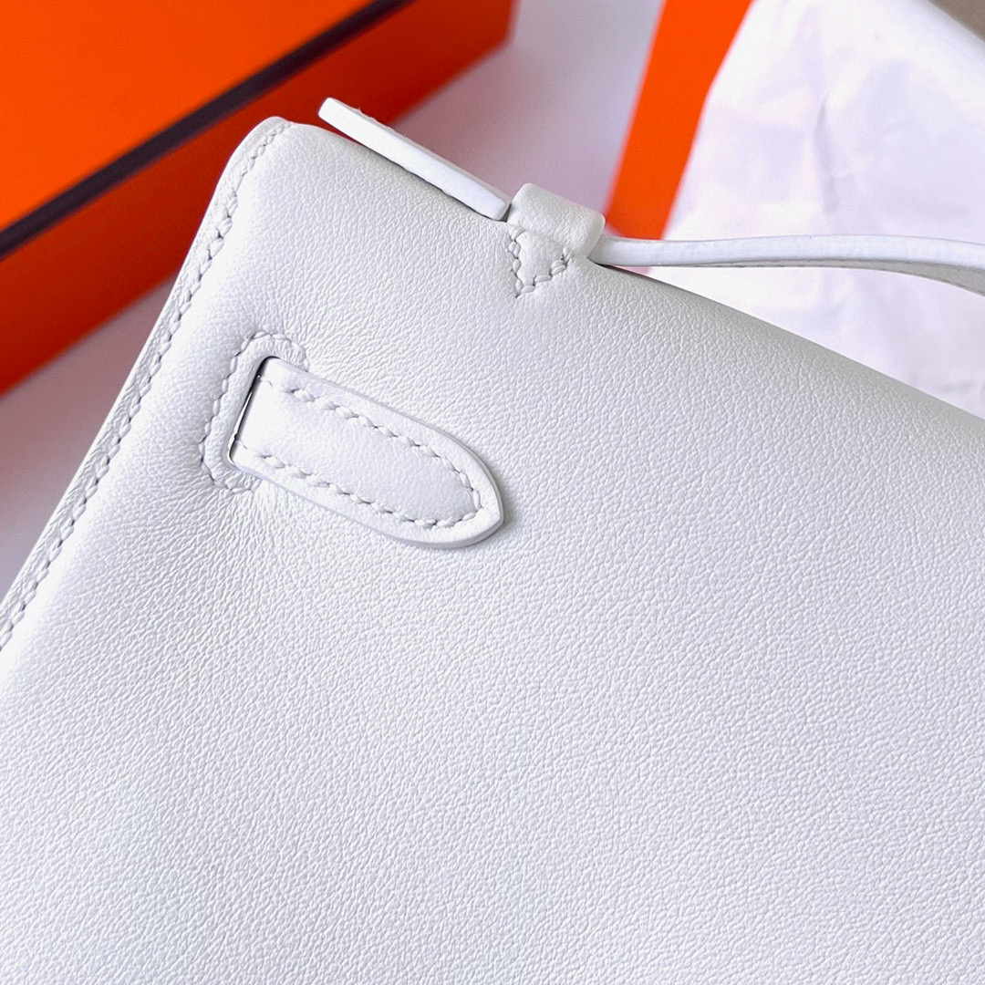 KELLY POCHETTE SWIFT 01 WHITE PHW