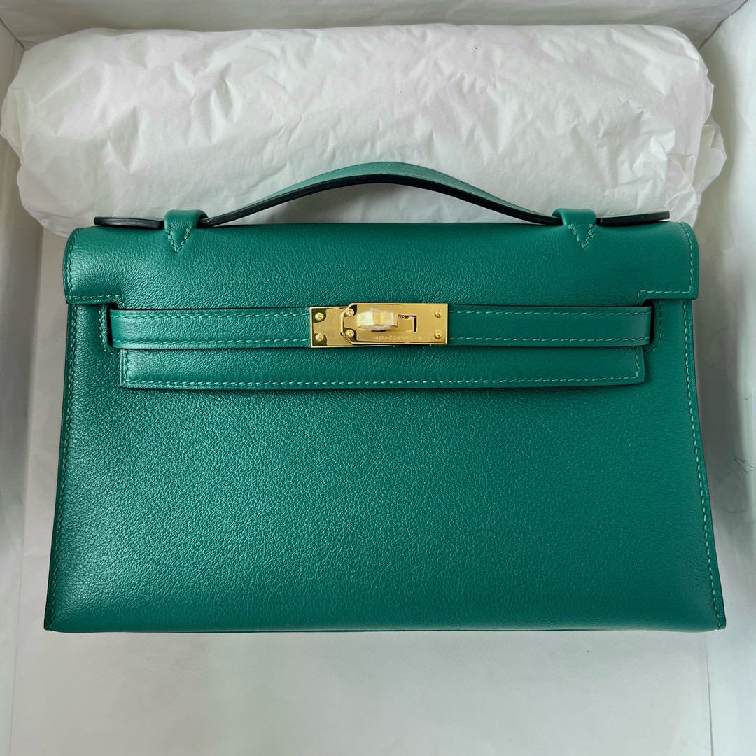 KELLY POCHETTE SWIFT Z6 MALACHITE GHW KELLY POCHETTE SWIFT Z6 MALACHITE GHW