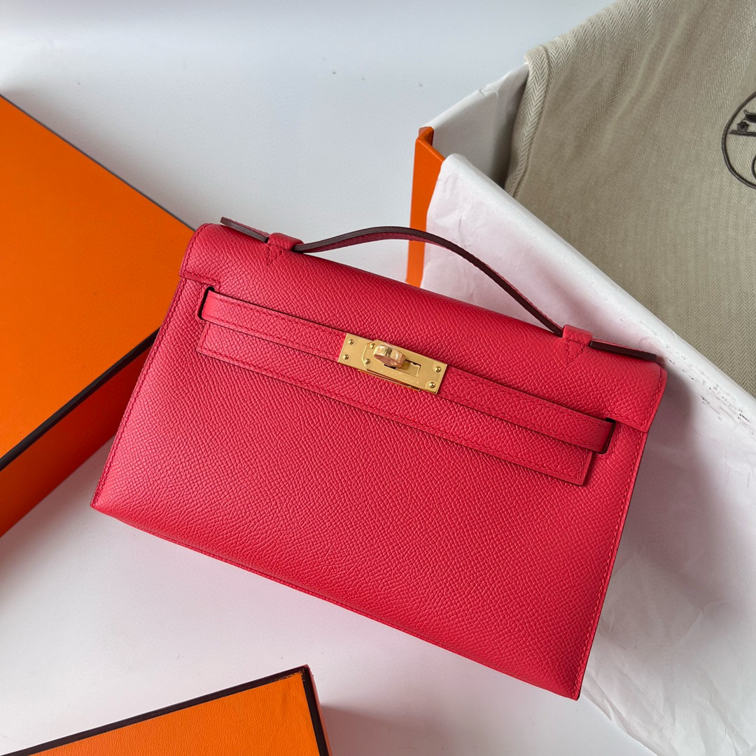 KELLY POCHETTE EPSOM T5 ROSE JAIPUR GHW KELLY POCHETTE EPSOM T5 ROSE JAIPUR GHW