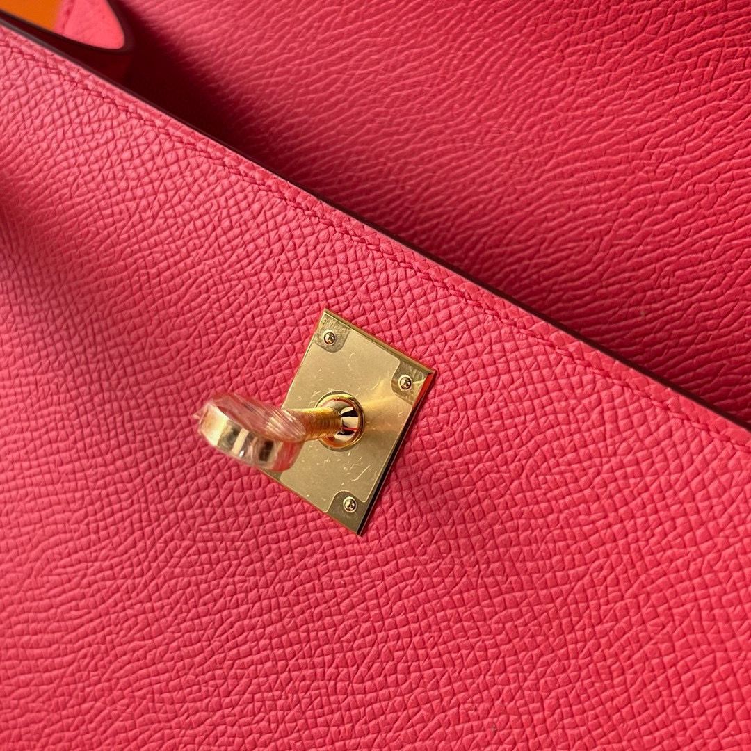 KELLY POCHETTE EPSOM T5 ROSE JAIPUR GHW