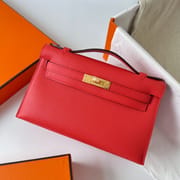KELLY POCHETTE EPSOM 9T CAPUCINE GHW