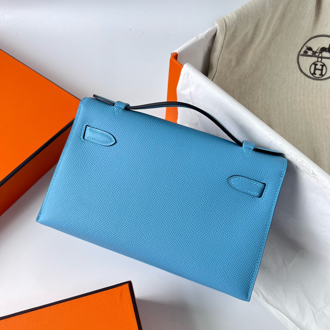 KELLY POCHETTE EPSOM P3 BLEU DU NORD PHW