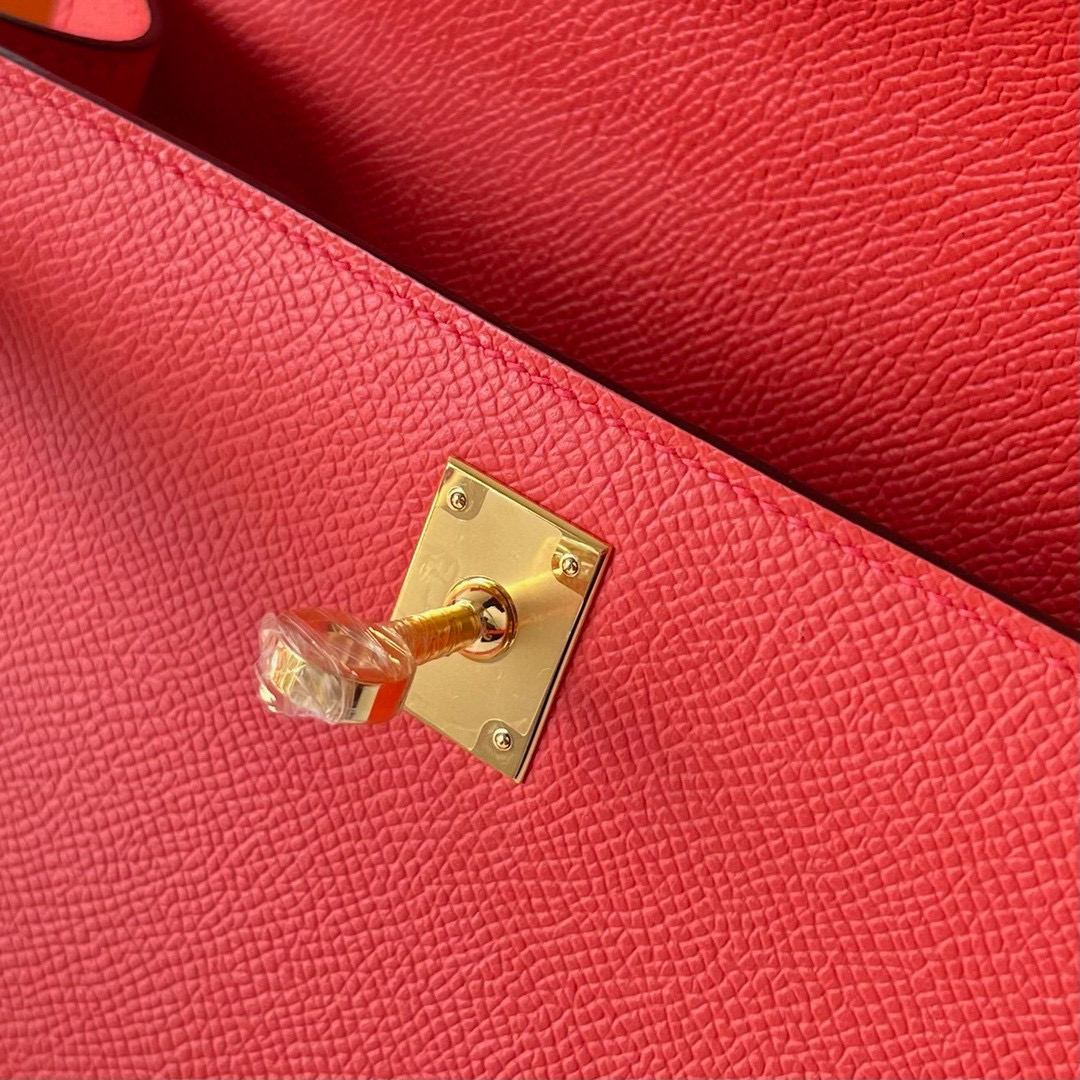 KELLY POCHETTE EPSOM 9T CAPUCINE GHW KELLY POCHETTE EPSOM 9T CAPUCINE GHW