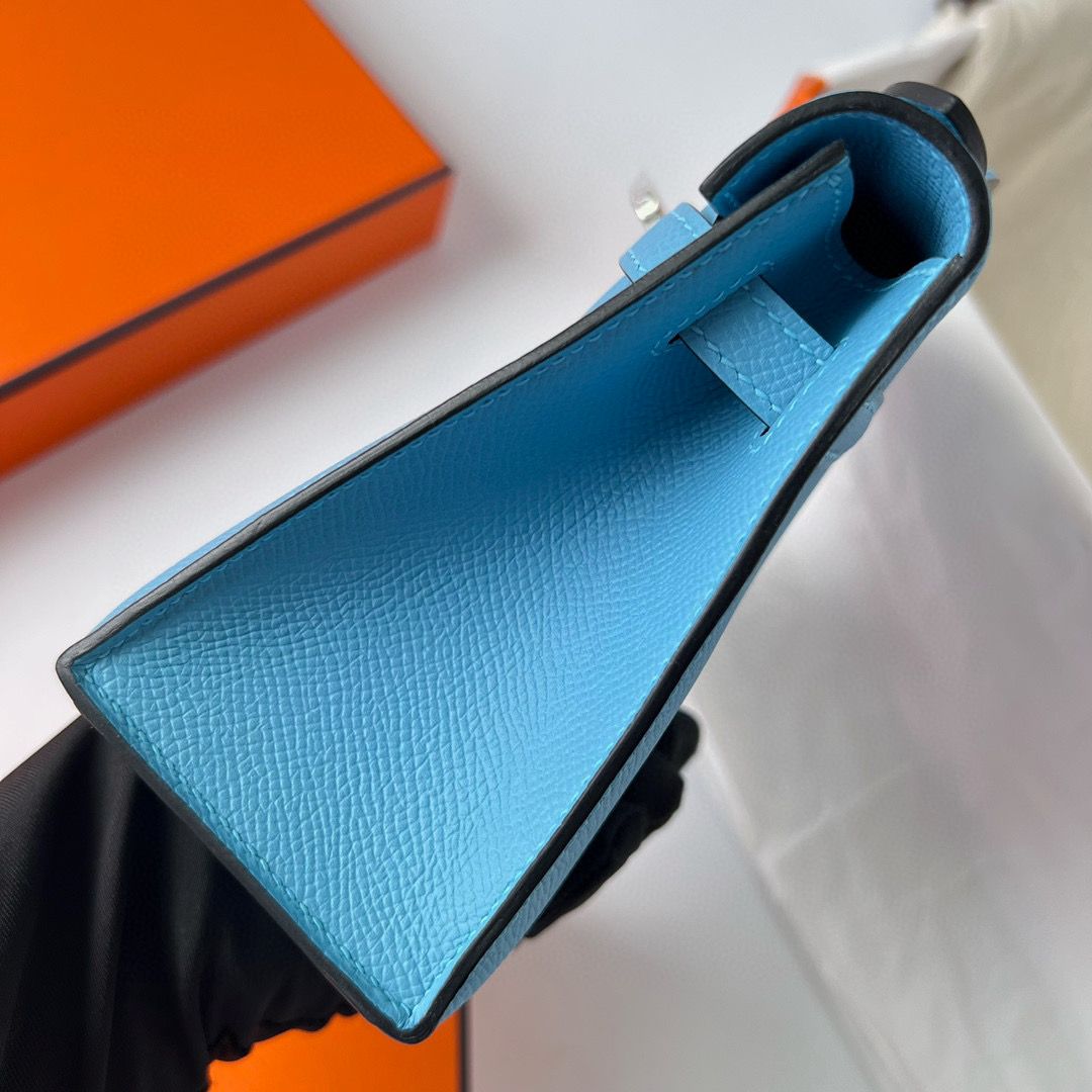 KELLY POCHETTE EPSOM P3 BLEU DU NORD PHW