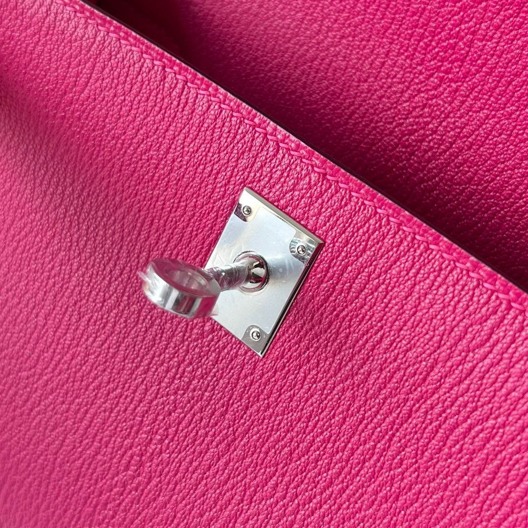 KELLY POCHETTE CHEVRE 0D ROSE MEXICO PHW