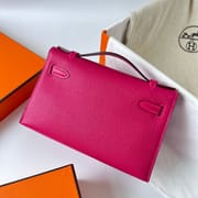 KELLY POCHETTE CHEVRE 0D ROSE MEXICO PHW