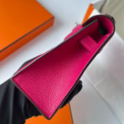 KELLY POCHETTE CHEVRE 0D ROSE MEXICO PHW