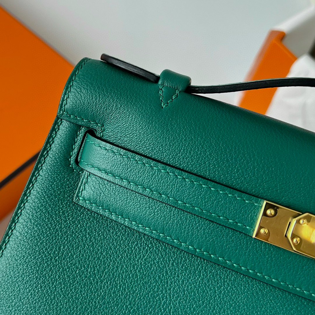 KELLY POCHETTE SWIFT Z6 MALACHITE GHW KELLY POCHETTE SWIFT Z6 MALACHITE GHW
