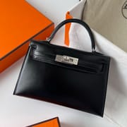 MINI KELLY BOX 89 NOIR PHW